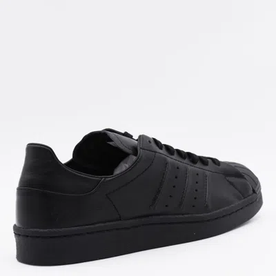 Y-3 Superstar Leather Sneakers In Black
