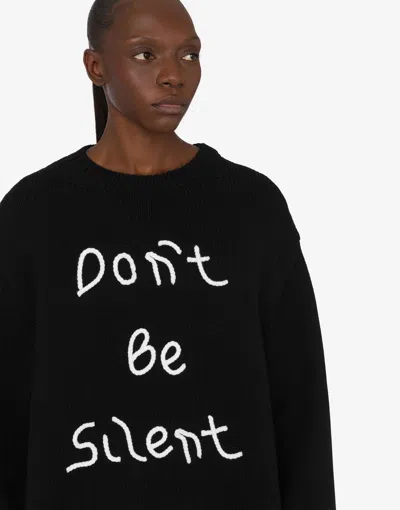 Moschino Knit Sweater With Classic Silhouette In Black