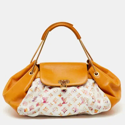 Pre-owned Louis Vuitton Limited Edition Richard Prince Monogram Watercolor Canvas Aquarelle Jamais Bag In Multi