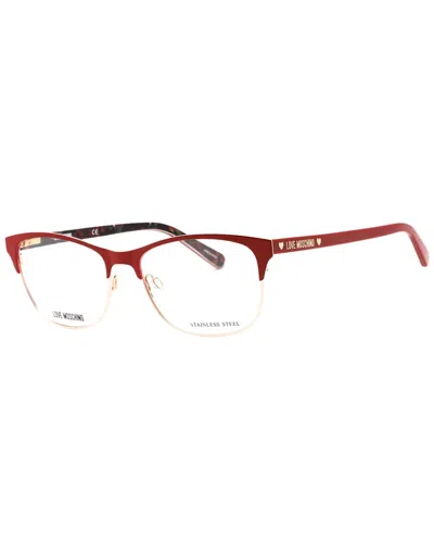 Moschino Women's Mol526 53mm Optical Frames In Red