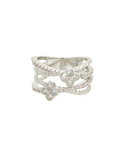 Juvell Cubic Zirconia Multiband Ring In Metallic