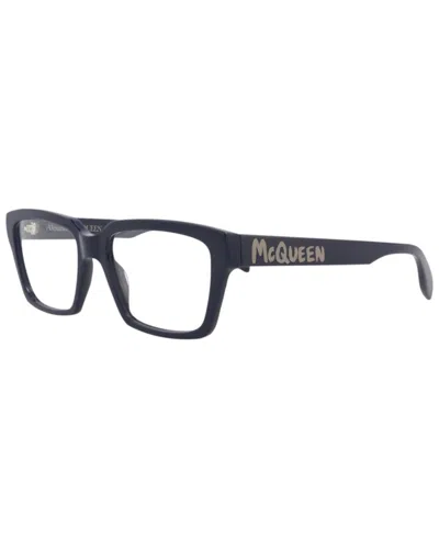 Alexander Mcqueen Men's Am0332o 54mm Optical Frames In Black