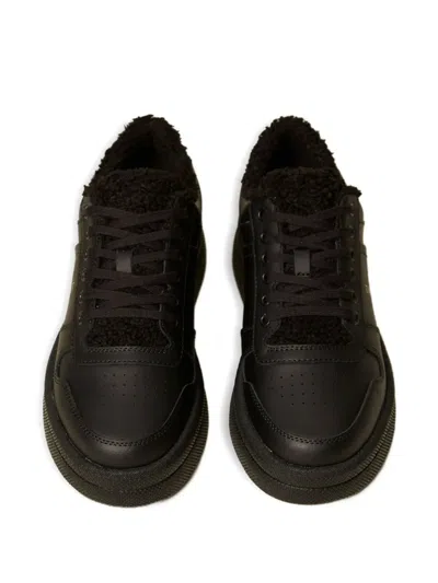 Twinset Lace-up Sneakers In Brown