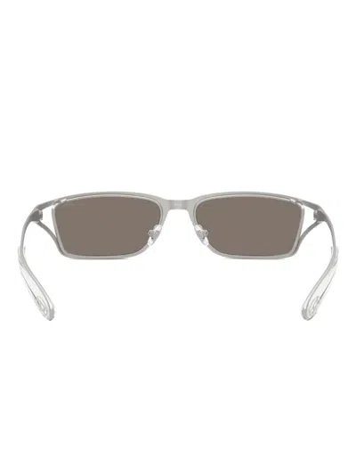 Diesel Rectangular Sunglasses In Gray