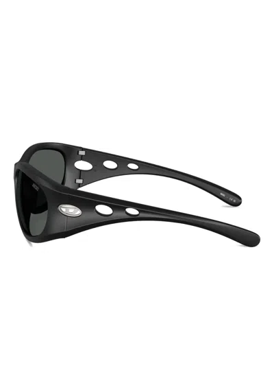 Diesel Rectangle-frame Sunglasses In Black