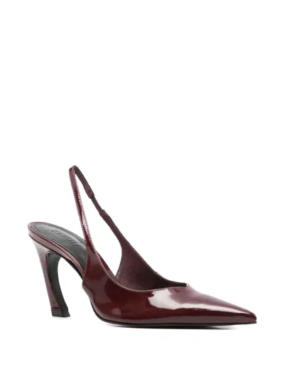 Schutz Lexi Sling Heel In Vino, Women's At Urban Outfitters In Red