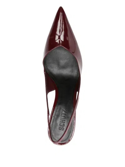 Schutz Lexi Sling Heel In Vino, Women's At Urban Outfitters In Red
