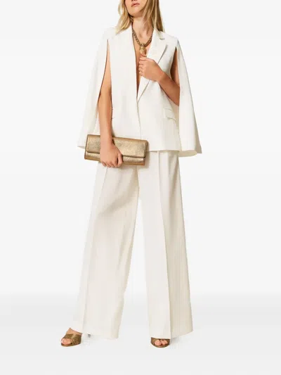 Twinset Cape Crepe Blazer In Multi