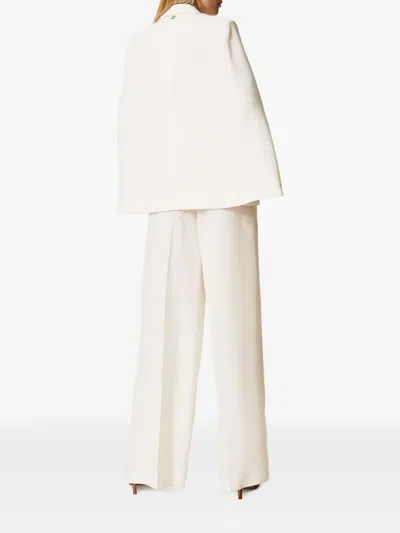 Twinset Cape Crepe Blazer In Multi