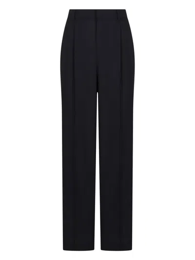 Pt Torino Pleat-detail Trousers In Black