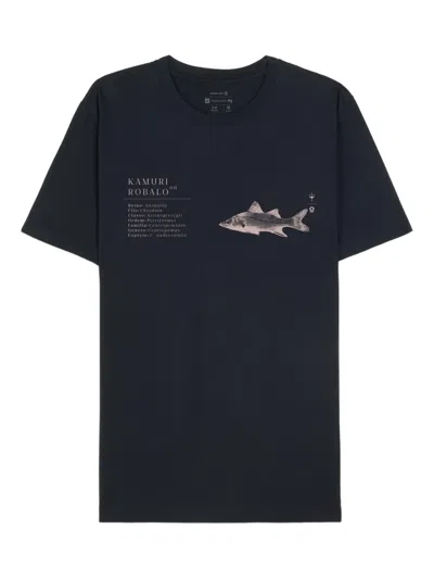 Osklen Kamuri Fish-print T-shirt In Black