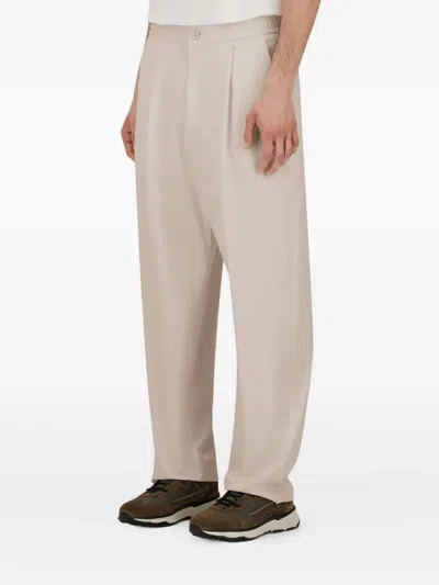 Herno Pleat-detailing Trousers In Neutral