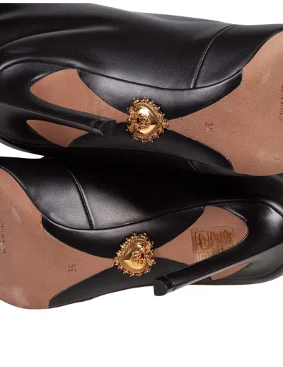 Dolce & Gabbana Leather Boot In Black