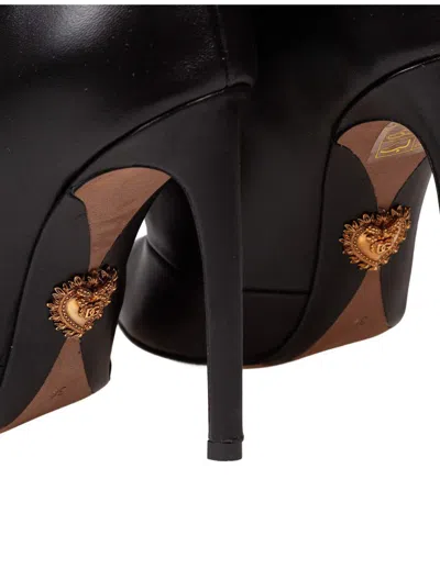 Dolce & Gabbana Leather Boot In Black