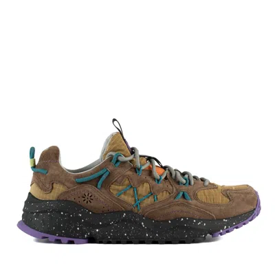 Flower Mountain Yamabushi Sneakers In Suede And Technical Fabric In Multi