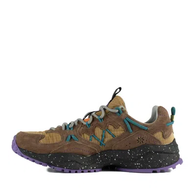 Flower Mountain Yamabushi Sneakers In Suede And Technical Fabric In Multi