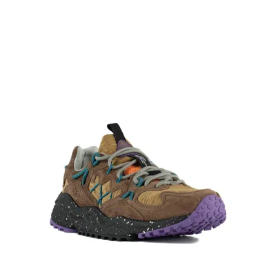 Flower Mountain Yamabushi Sneakers In Suede And Technical Fabric In Multi