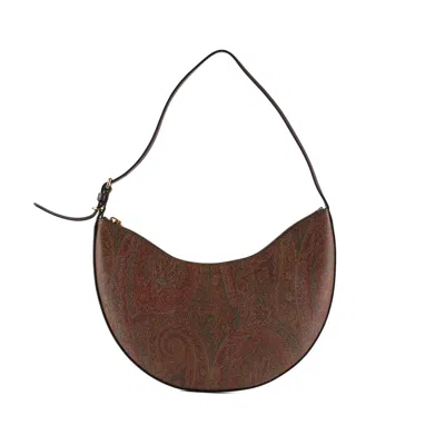 Etro Essential Medium Hobo Bag In Arnica In Brown