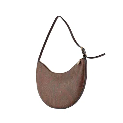 Etro Essential Medium Hobo Bag In Arnica In Brown