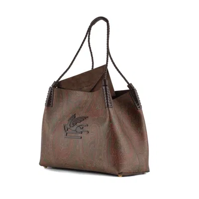 Etro Shopping Bag "libra" In Brown