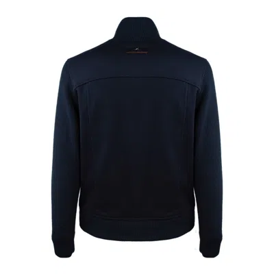 Paul & Shark Blue Wool And Cashmere Hybrid Blouson In Blue