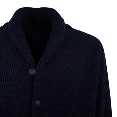 Paul & Shark Blue Wool Cardigan In Blue