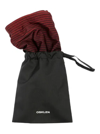 Osklen Striped-pattern Swim Trunks In Brown