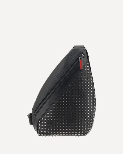 Christian Louboutin Funky Slingback Leather Backpack In Black