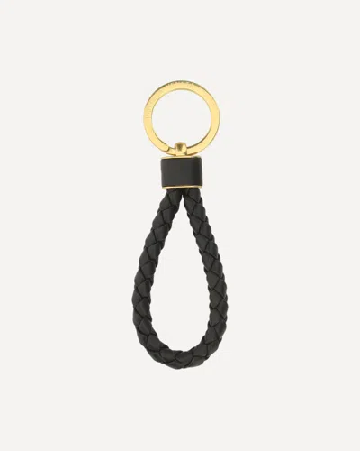 Bottega Veneta Intrecciato Leather And Gold-tone Keyring