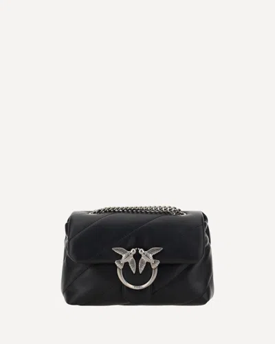 Pinko Love Mini Puffer Shoulder Bag In Black