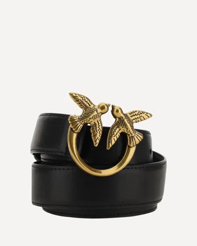 Pinko Love Berry Belt In Black