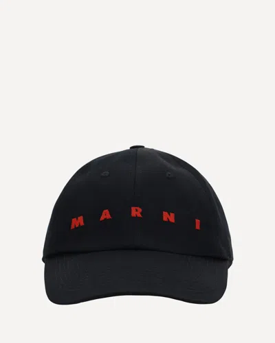 Marni Logo Cotton Baseball Cap