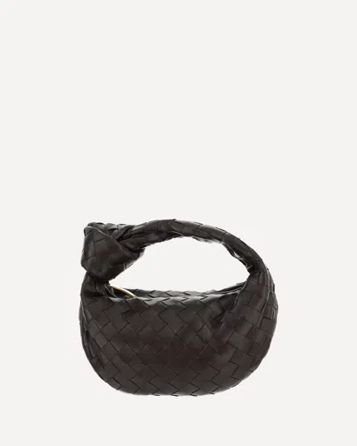 Bottega Veneta Mini Jodie Leather Handbag In Brown