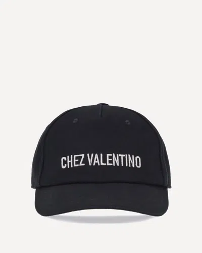 Valentino Garavani Logo Baseball Cap In Black