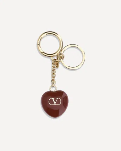 Valentino Garavani Keyrings E Chains In Brown