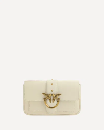 Pinko Love One Shoulder Bag In White