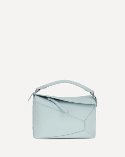 Loewe Geometric-paneled Puzzle Handbag In Blue
