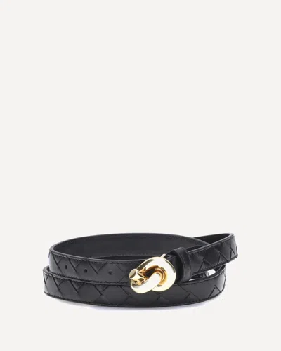 Bottega Veneta Women Knot Belt In Black