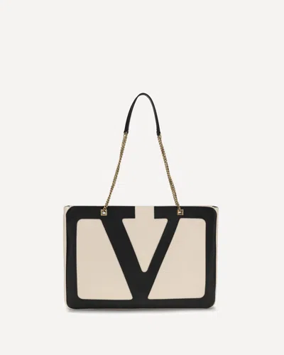 Valentino Large Viva Superstar Shoulder Bag In Brown