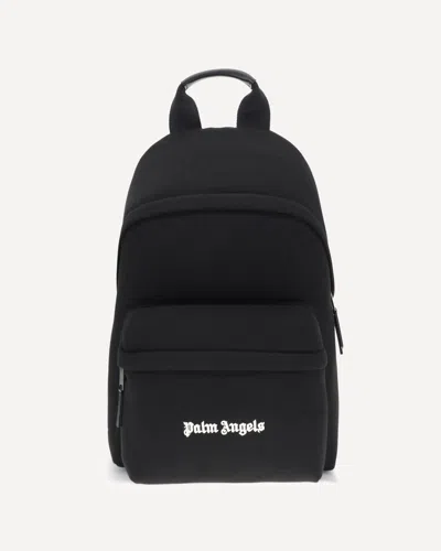 Palm Angels Versatile Backpack Featuring Adjustable Elements In Black