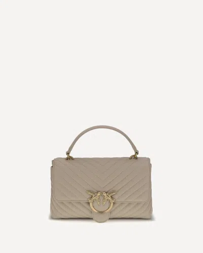 Pinko Love Lady Handbag In Gray