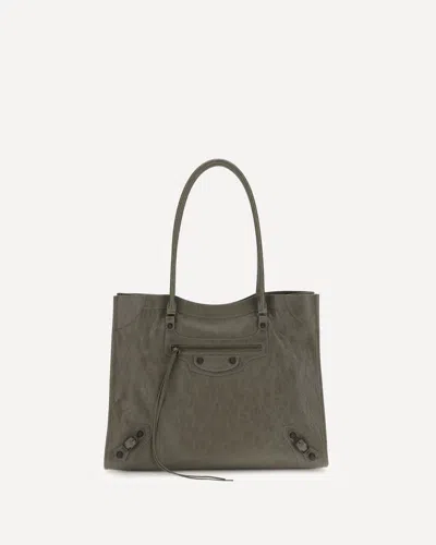 Balenciaga Le City Tote Bag In Green