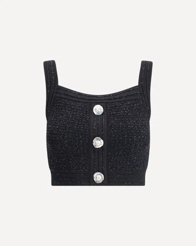 Balmain Black Tops - Vests & Tank Tops Women In Black