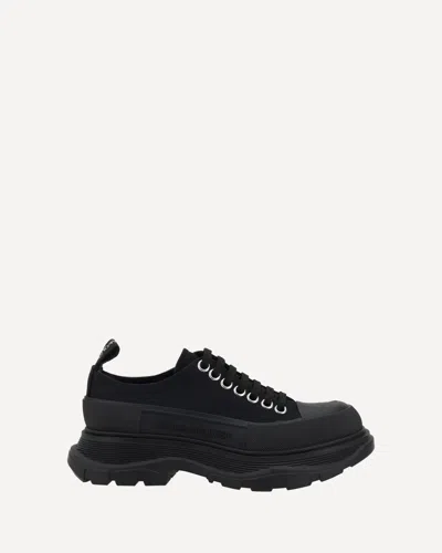 Alexander Mcqueen Tread Slick Sneakers In Black Silver