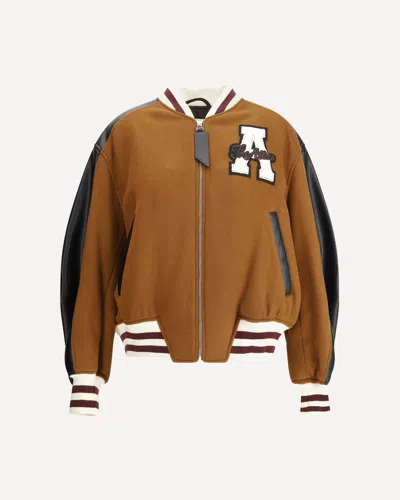 Attico Bomber Jacket Jackets Multicolor In Brown