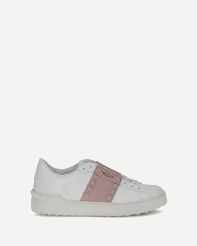 Valentino Open Low-top Sneakers Rubber Sole In White