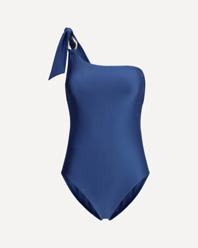 Zimmermann Ascension One-piece Swimsuit In Blue