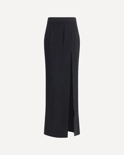 Alessandra Rich Women Tweed Long Skirt In Black