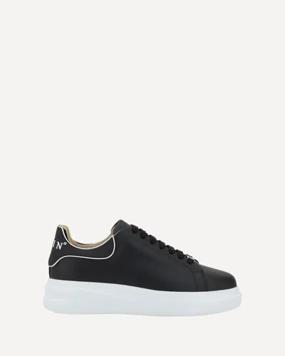 Philipp Plein Black Low-top Sneakers In Animal Print