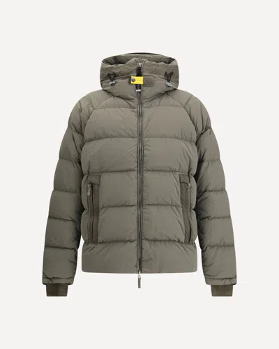 Parajumpers Hooded Quilted Jacket In Green